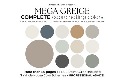 mega greige coordinating colors